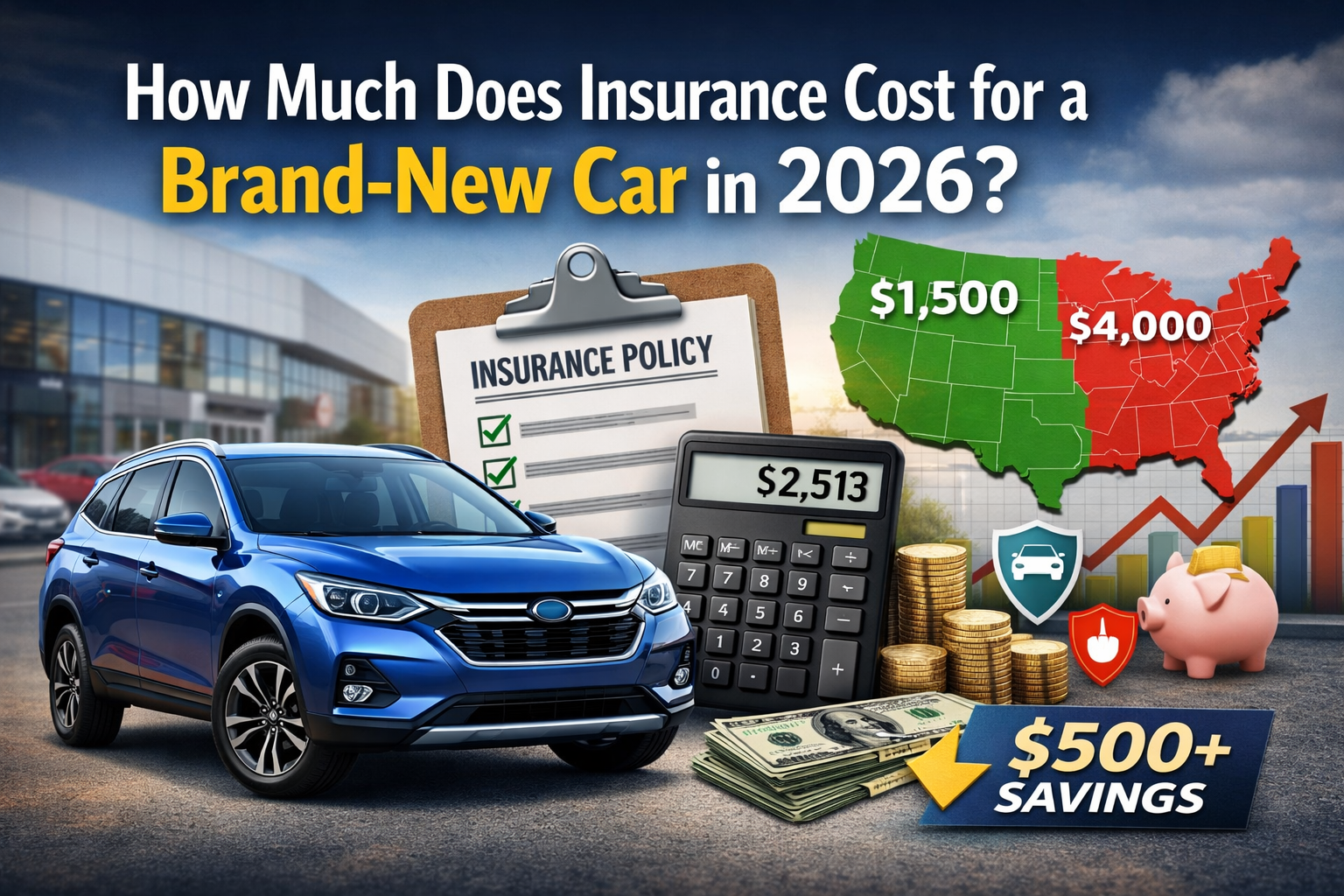 2026 New Car Insurance Cost Guide: Rates, States & Smart Savings