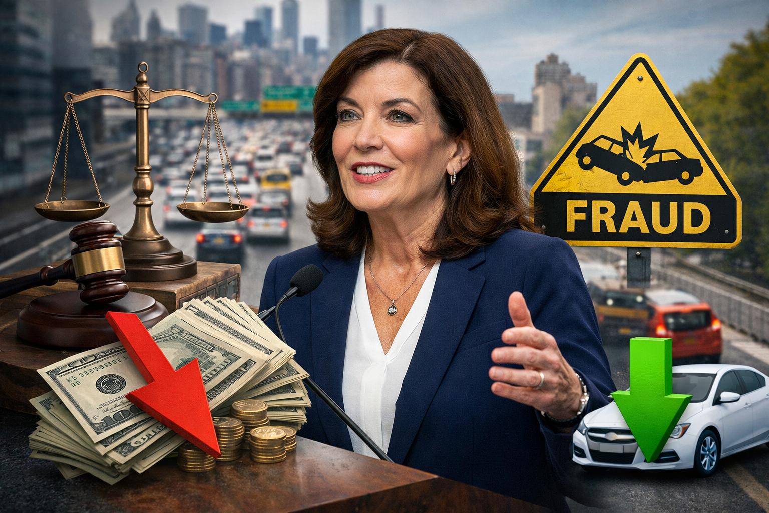 Hochul Unveils Sweeping Plan to Slash New York’s Sky-High Car Insurance Rates