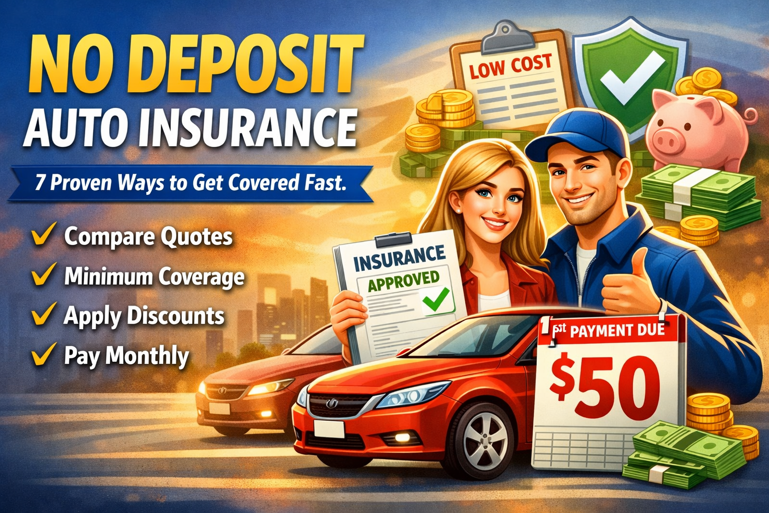 No Deposit Auto Insurance